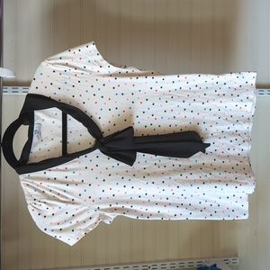 Elle Polka Dot Bow Shirt